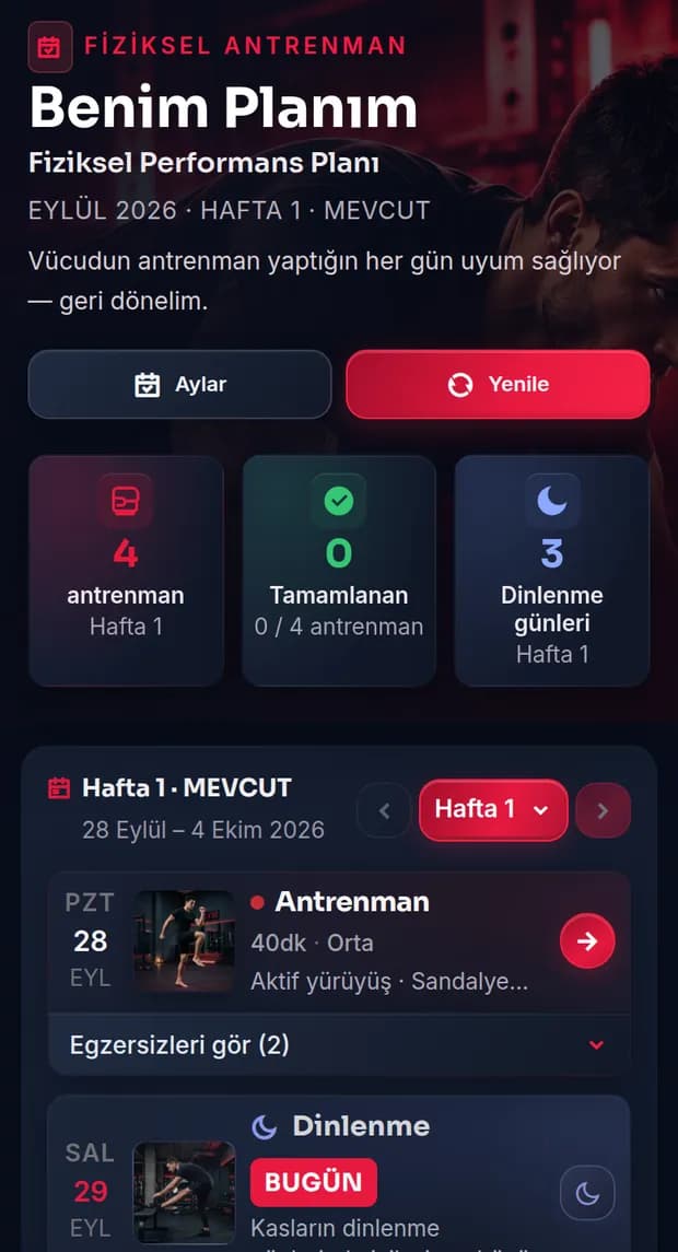 Yapay zeka ile kişiselleştirilmiş günlük ev antrenmanları